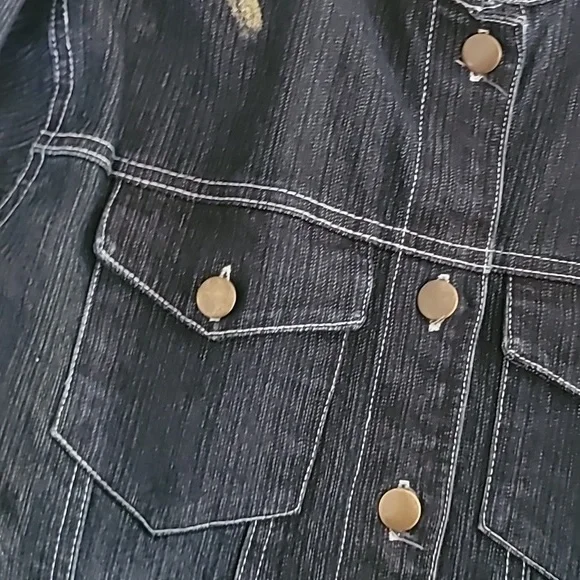Vintage Denim Studded Jacket - Picture 14 of 16
